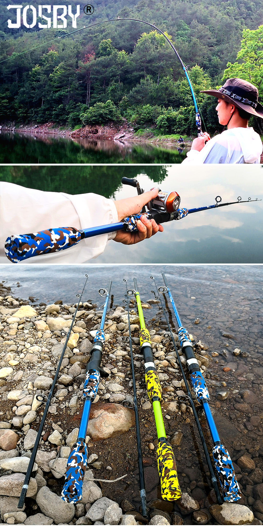 Spinning Casting Hand Fishing Rod Carbon Pole Canne Carp Fly Gear Reel Seat  Feeder Ultralight Mini Travel Surf